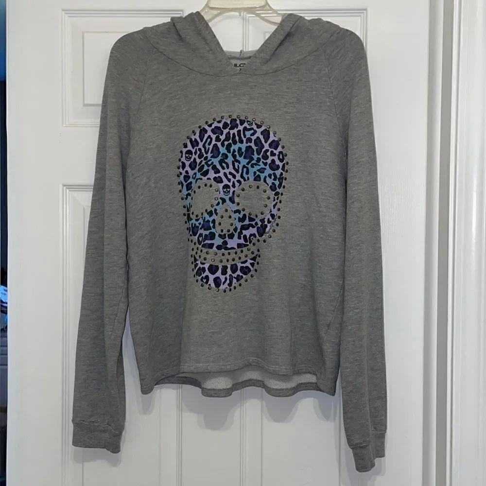Soul Cycle x Lauren Moshi Studded Animal Print Hoodie